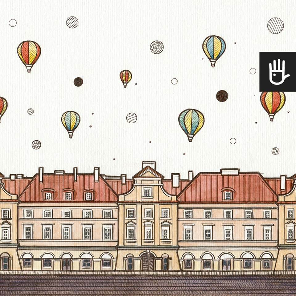 Fototapeta lublin plac zamkowy dziecięcy wzór