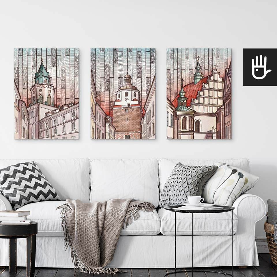 Lublin canvas obraz na plotnie stare miasto