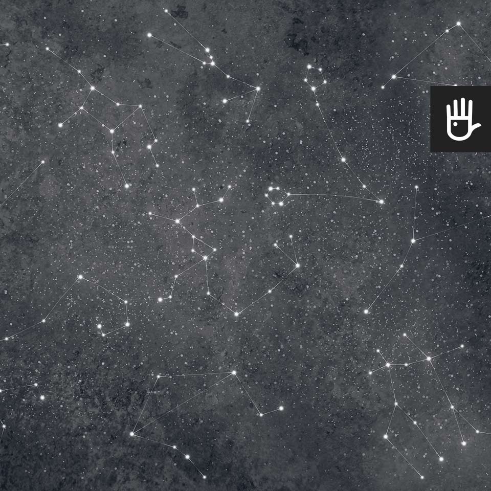 Fototapeta Nyks z konstelacjami znaków zodiaku na tle rozgwieżdżonego nieba